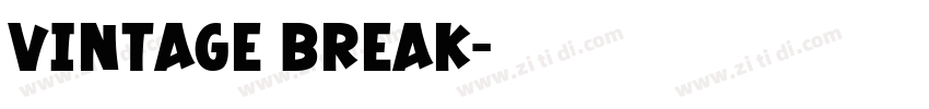 Vintage Break字体转换